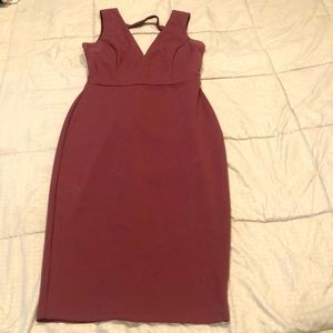 MIDI Burgundy Dress